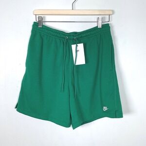 Nike Mens Standard Fit Above Knee Length Green Sweat Shorts - Size S